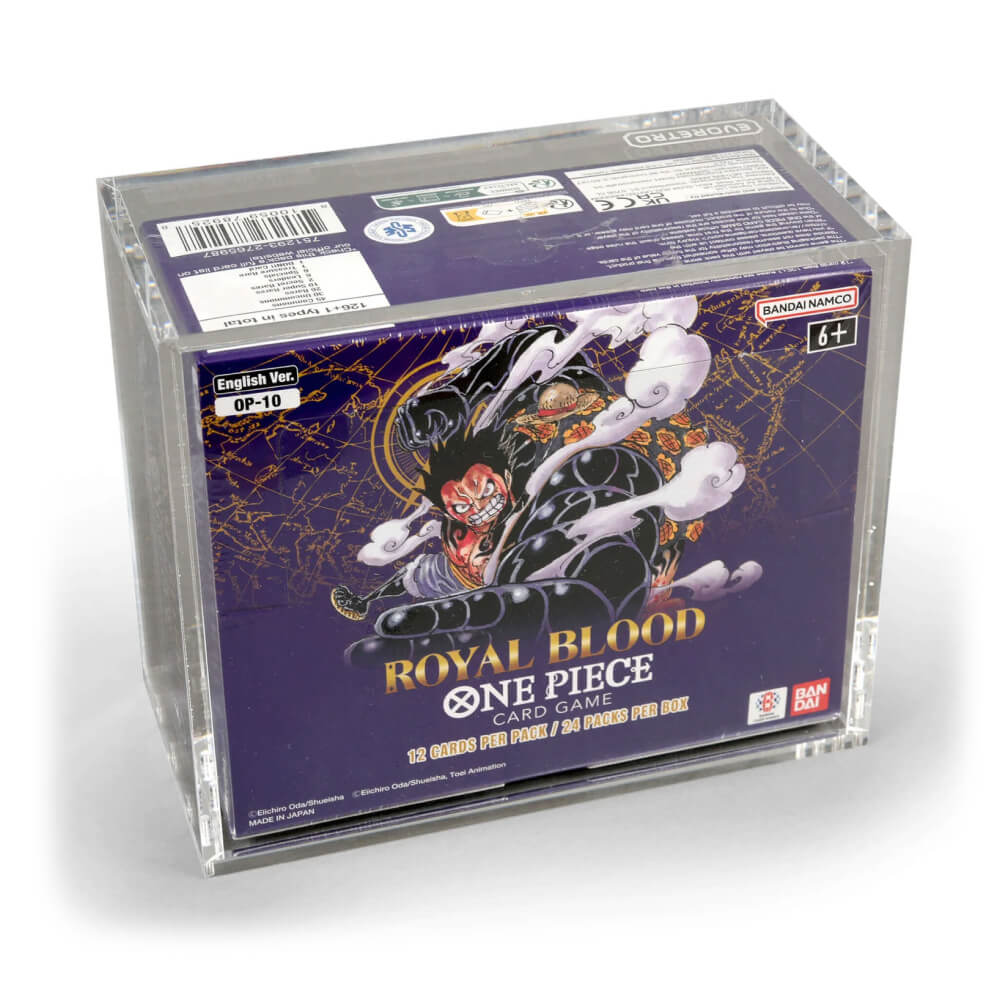 Acrylic Case Display With Magnetic Cover - Evoretro - For Bandai One Piece OP04-05-06 Booster Box