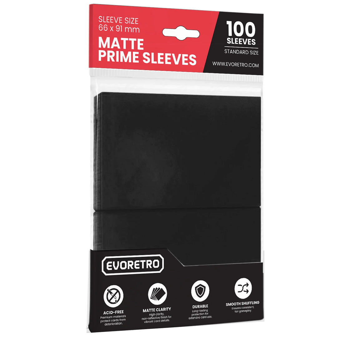 Sleeves Evoretro Noir Mat (Paquet de 100)