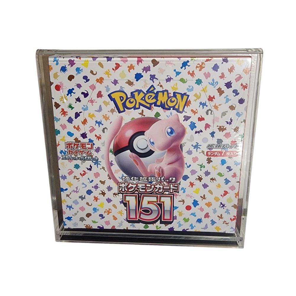 Extra Thick Premium Clear Protector For Japanese Pokemon Booster Boxes   Flat Style