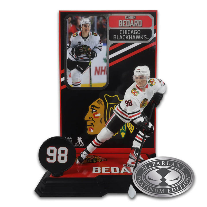 7" NHL Figure - Connor Bedard (Chicago Blackhawks) Platinum Edition