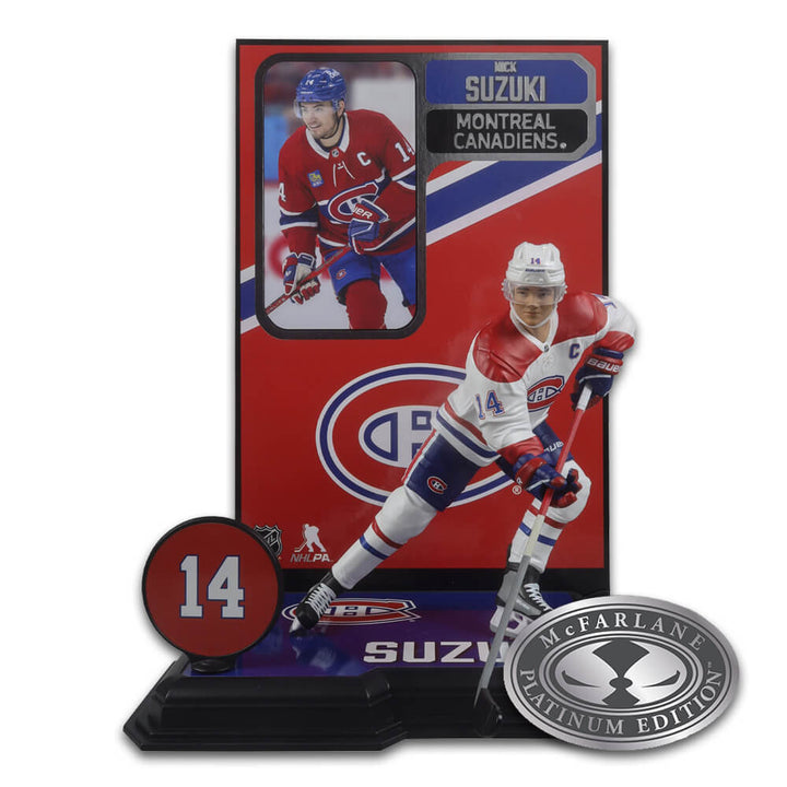 NHL 7" Figure - Nick Suzuki (Montreal Canadiens) Platinum Edition