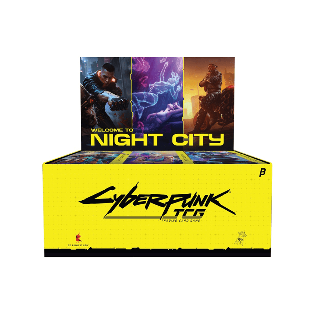 Cyberpunk TCG - Welcome to Night City - Beta Booster Display