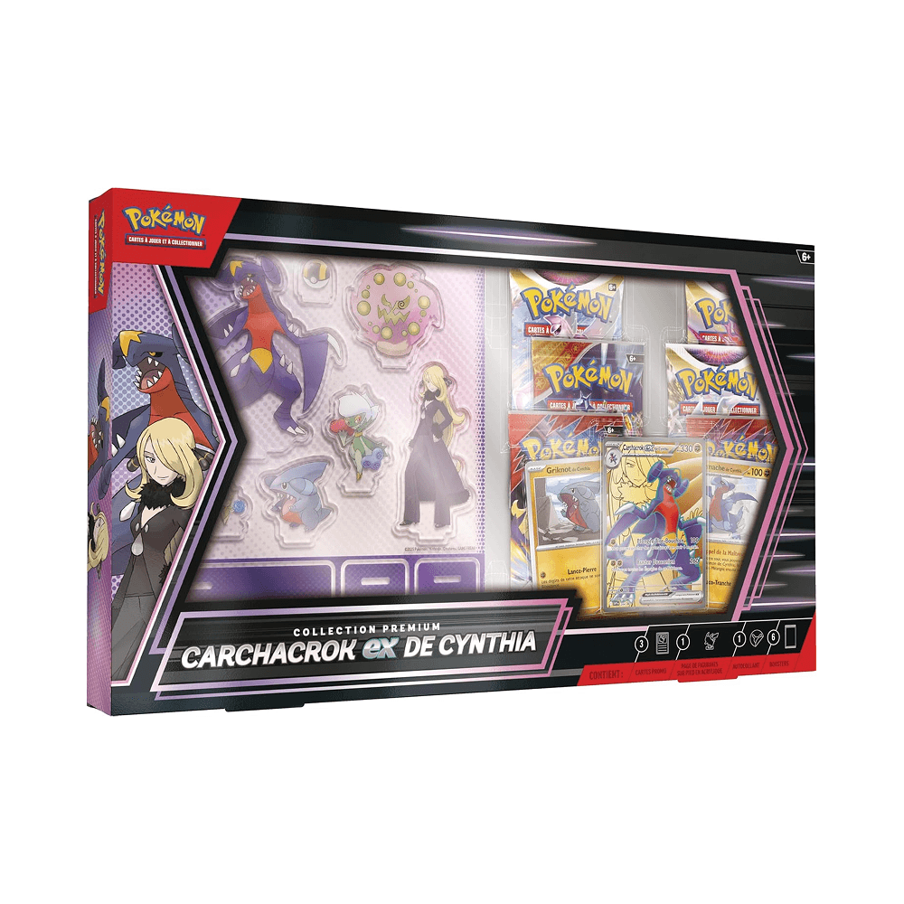 (Français) Pokémon - Coffret Collection Premium Carchacrok EX de Cynthia
