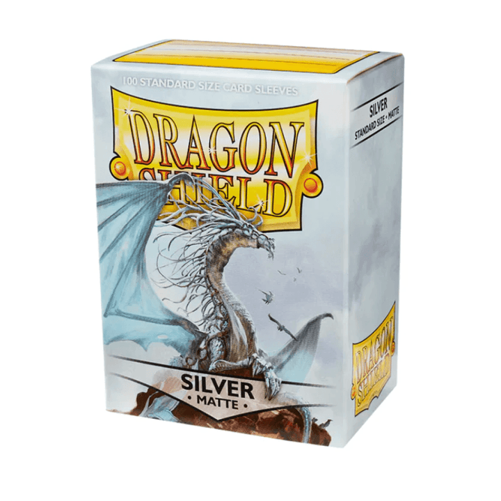 Dragon Shield - Standard Size Sleeves - Silver Matte - 100ct