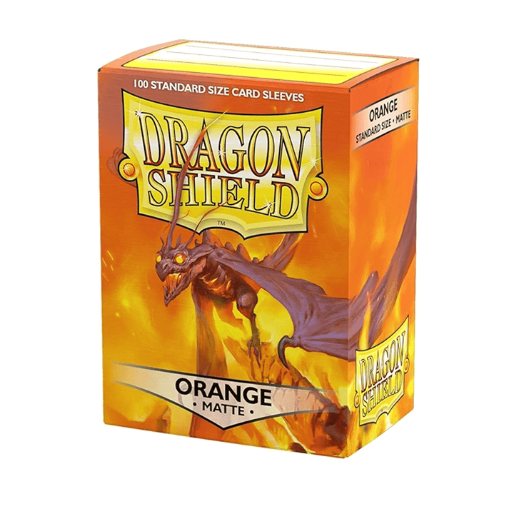Dragon Shield - Standard Size Sleeves - Orange Matte - 100ct