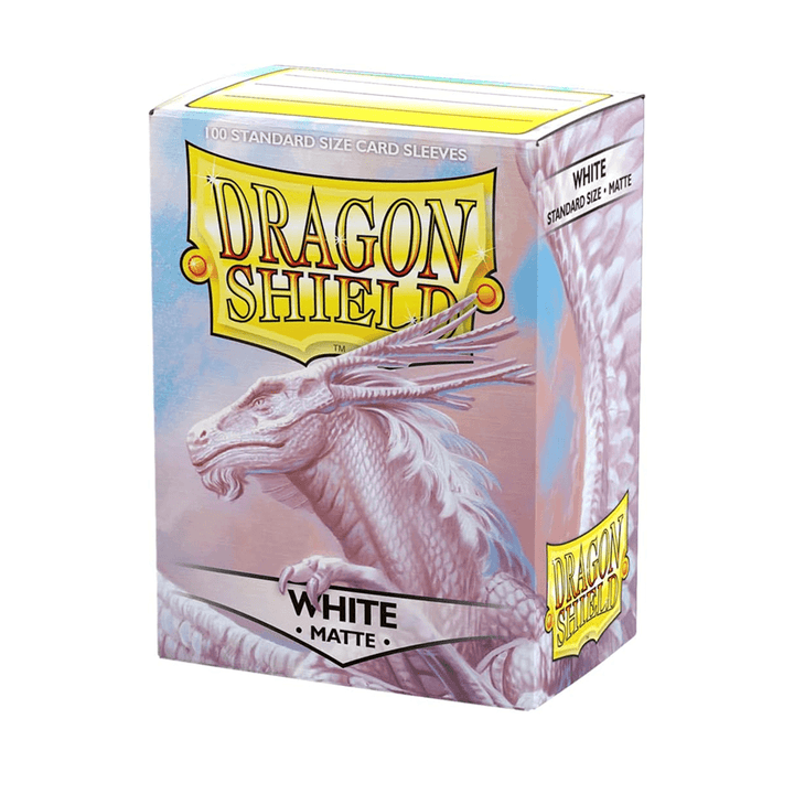 Dragon Shield - Standard Size Sleeves - White Matte - 100ct