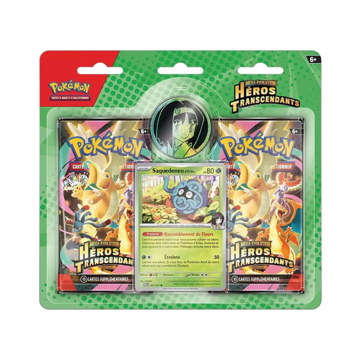 (Français) Pokémon - Méga Évolution Héros Transcendants - Blister de 2 Paquets
