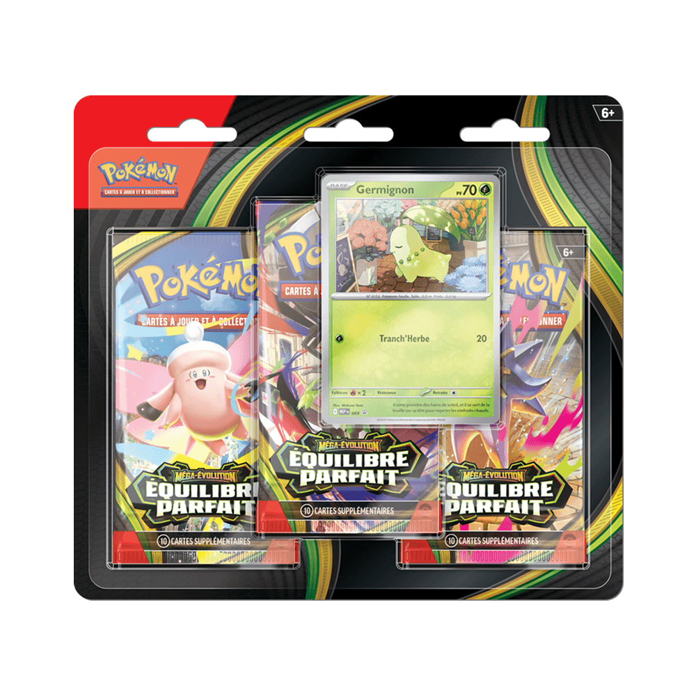 (Français) Pokémon - Méga Évolution Équilibre Parfait - 3 Pack Blister