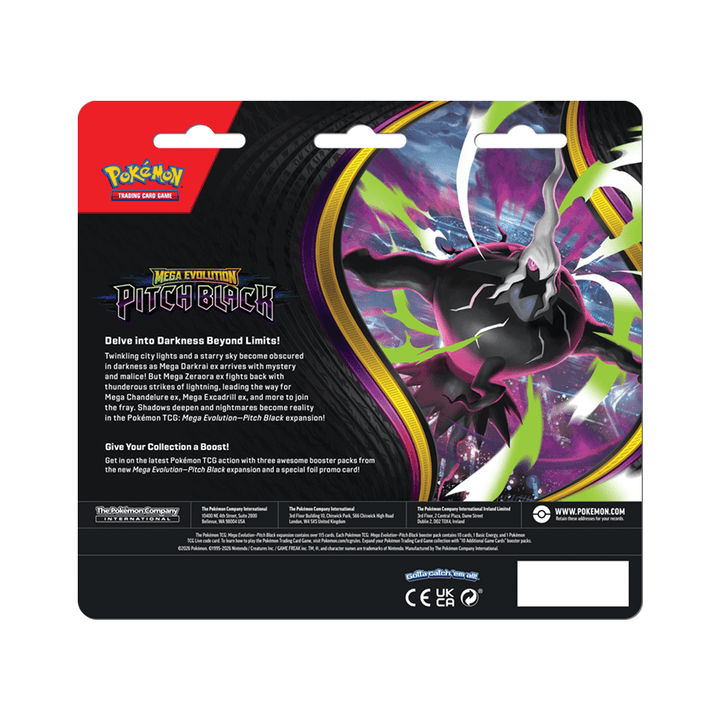 Pokémon - Mega Evolution Pitch Black - 3 Pack Blister