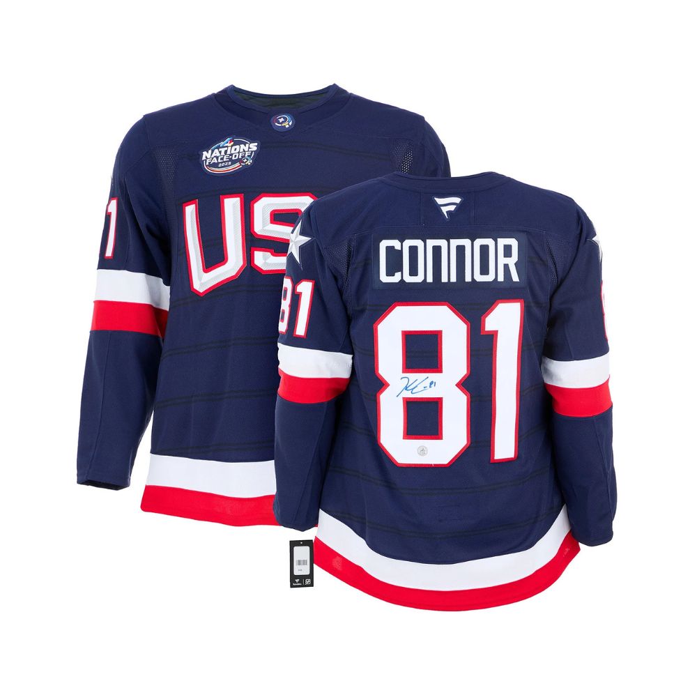 Chandail Officiel Autographié Fanatics Team USA - Kyle Connor