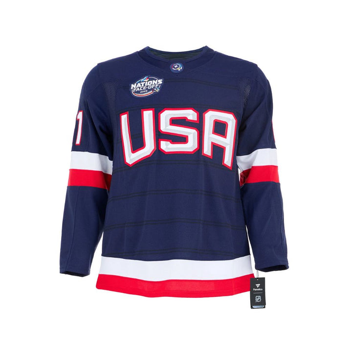 Chandail Officiel Autographié Fanatics Team USA - Kyle Connor