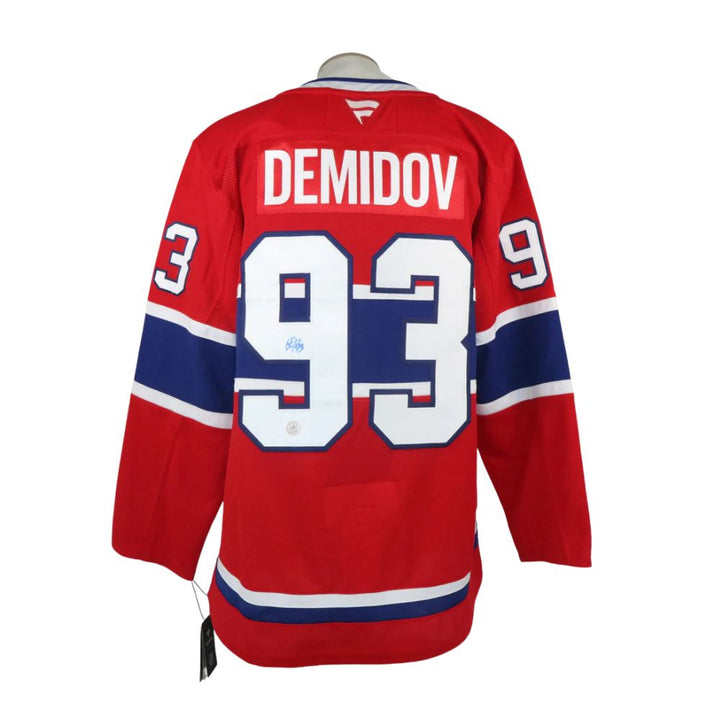 Chandail Officiel Autographié Fanatics - Ivan Demidov (Rouge)