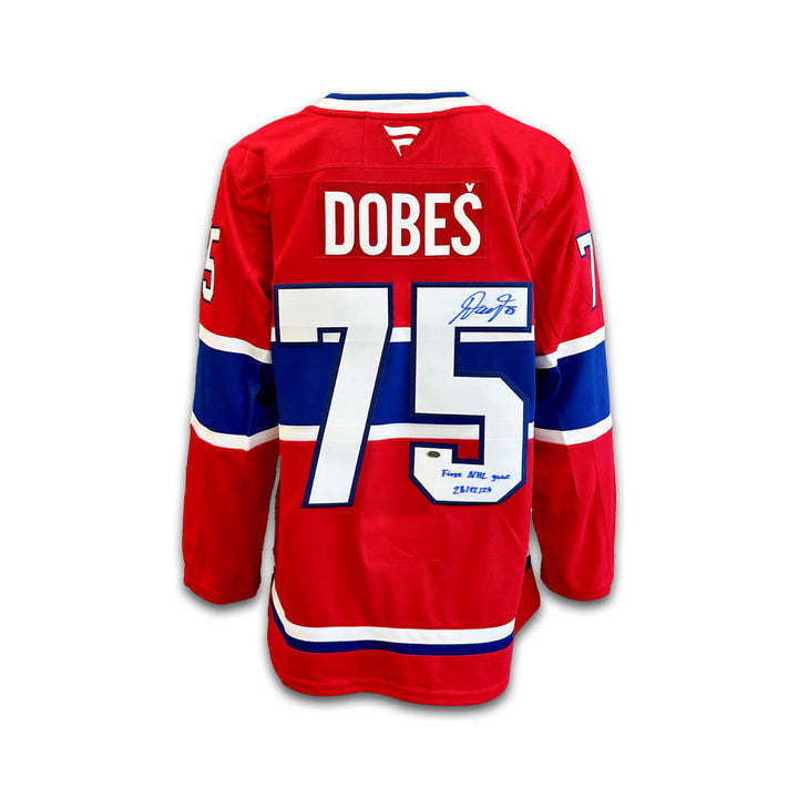 Chandail Officiel Autographié Fanatics - Jakub Dobes
