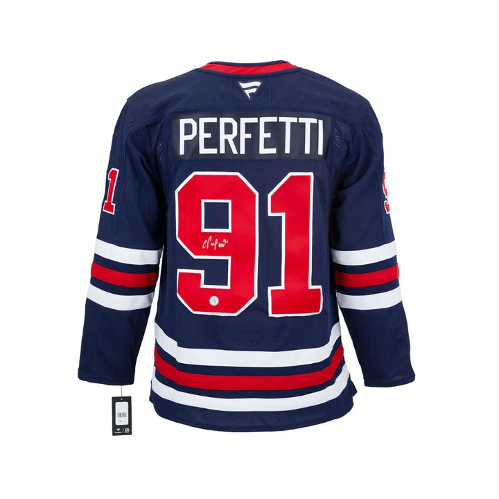 Chandail Officiel Autographié Fanatics Retro - Cole Perfetti