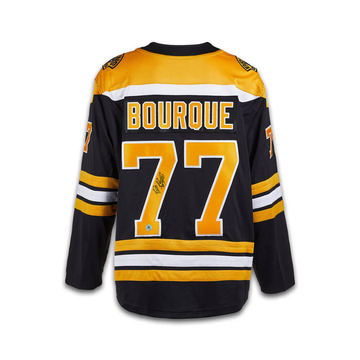 Jersey Fanatics Autographed by Raymond Bourque - Black
