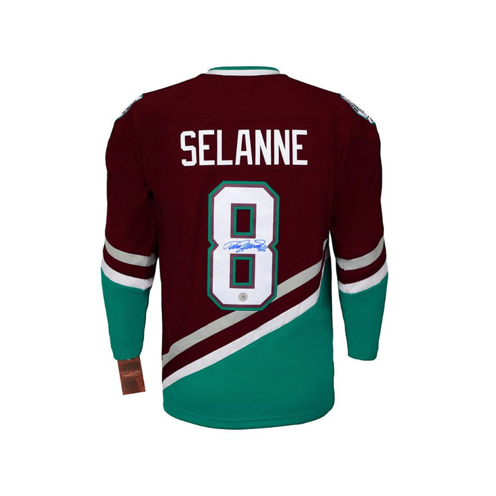 Chandail Officiel Autographié Retro Mitchell & Ness - Teemu Selanne