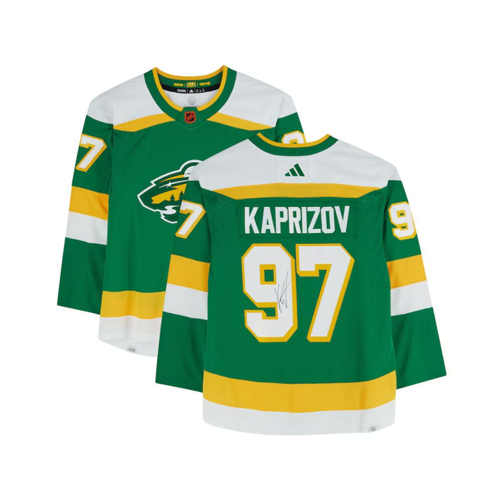 Chandail Officiel Autographié Adidas Retro - Kirill Kaprizov