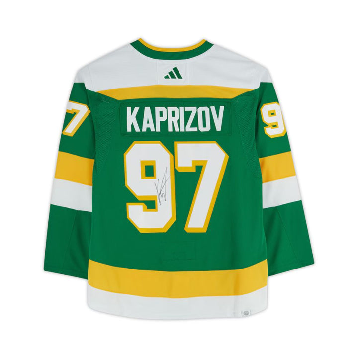 Chandail Officiel Autographié Adidas Retro - Kirill Kaprizov