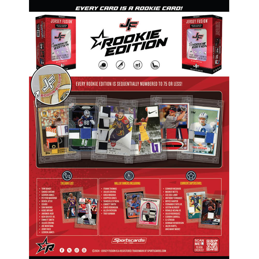 2025 Jersey Fusion 4 Sports Rookie First Edition