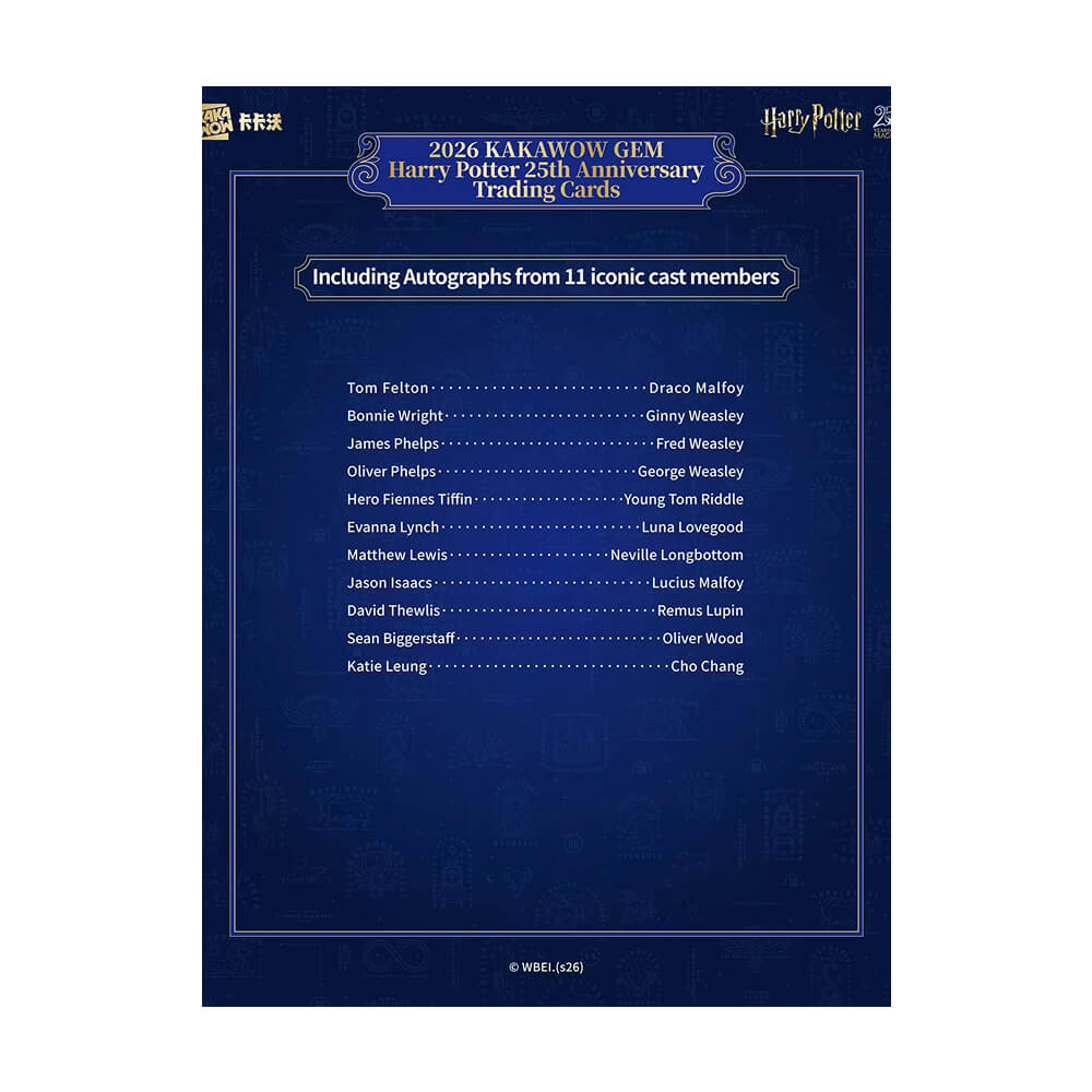 2026 Kakawow Gem - Harry Potter Collectible Cards - 25th Anniversary - Limited Edition Hobby Box