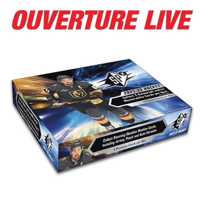 Ouverture live 2021-22 Upper Deck SPx Hockey Hobby Box