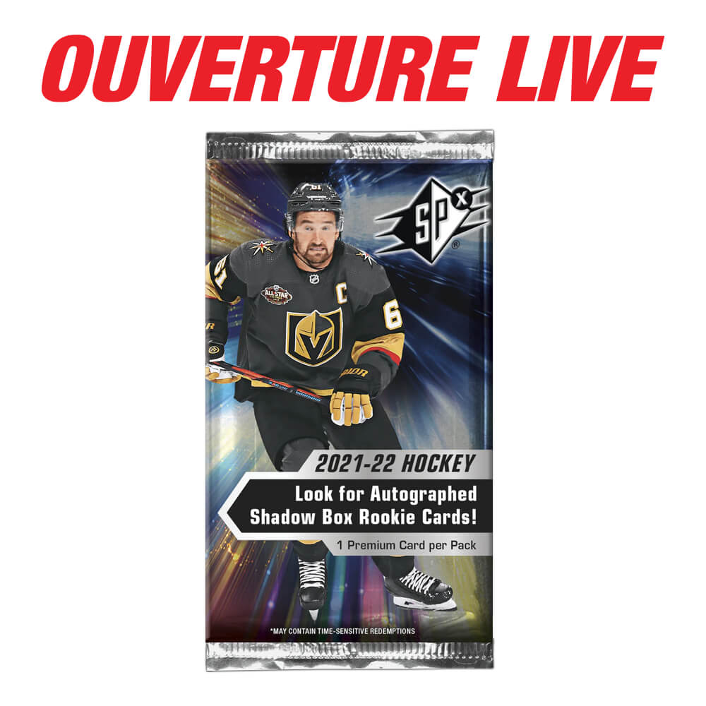 Ouverture live 2021-22 Upper Deck SPx Hockey Hobby Box