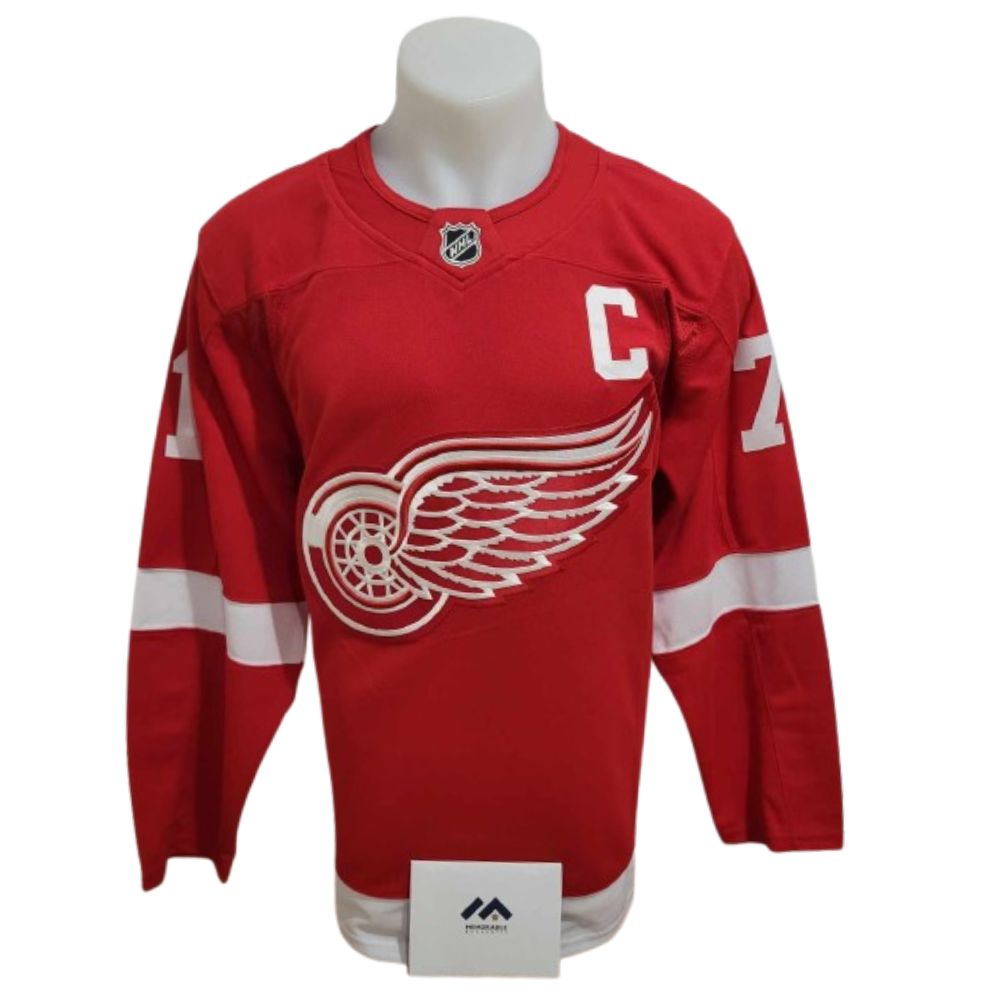 Chandail Officiel Autographié Fanatics Premium - Dylan Larkin rouge