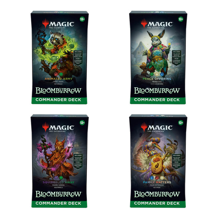 MTG - Bloomburrow - English Commander Deck - Set of 4