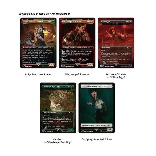 MTG Secret Lair: The Last Of Us Part 2 Path Of Retribution Regular MTG Secret Lair: The Last Of Us Part 2 Path Of Retribution Regular