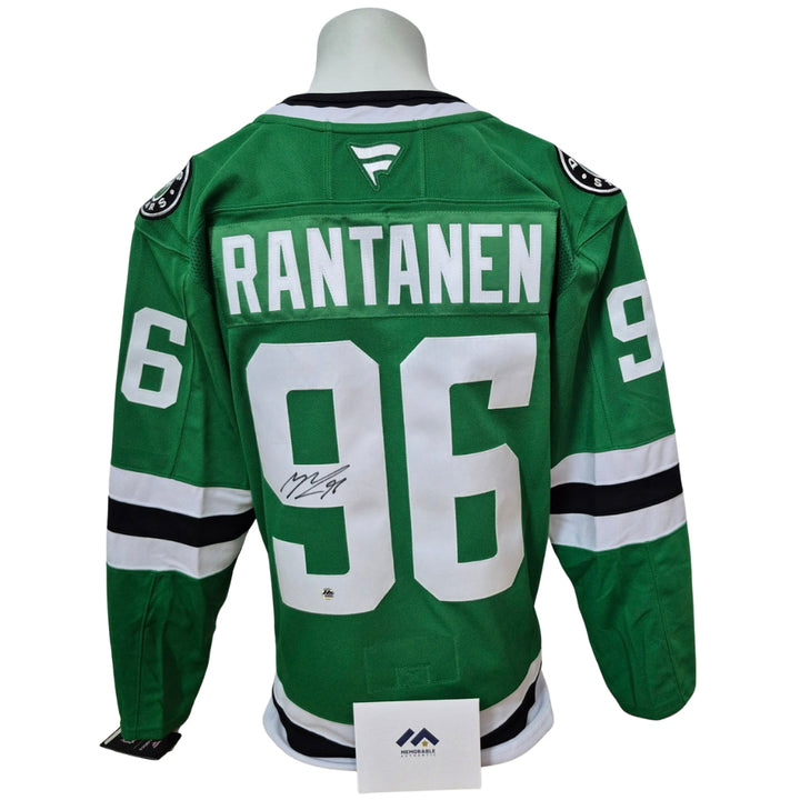 Chandail Officiel Autographié Fanatics Premium - Mikko Rantanen vert
