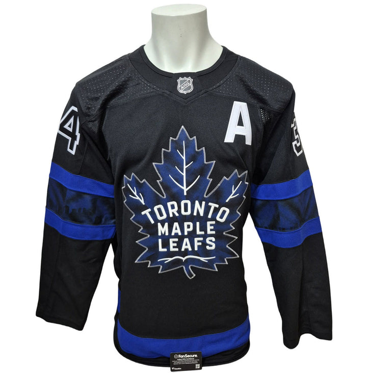 Chandail officiel Adidas signé - Auston Matthews Bieber inscrit 69 buts 2024 Fanatics coa