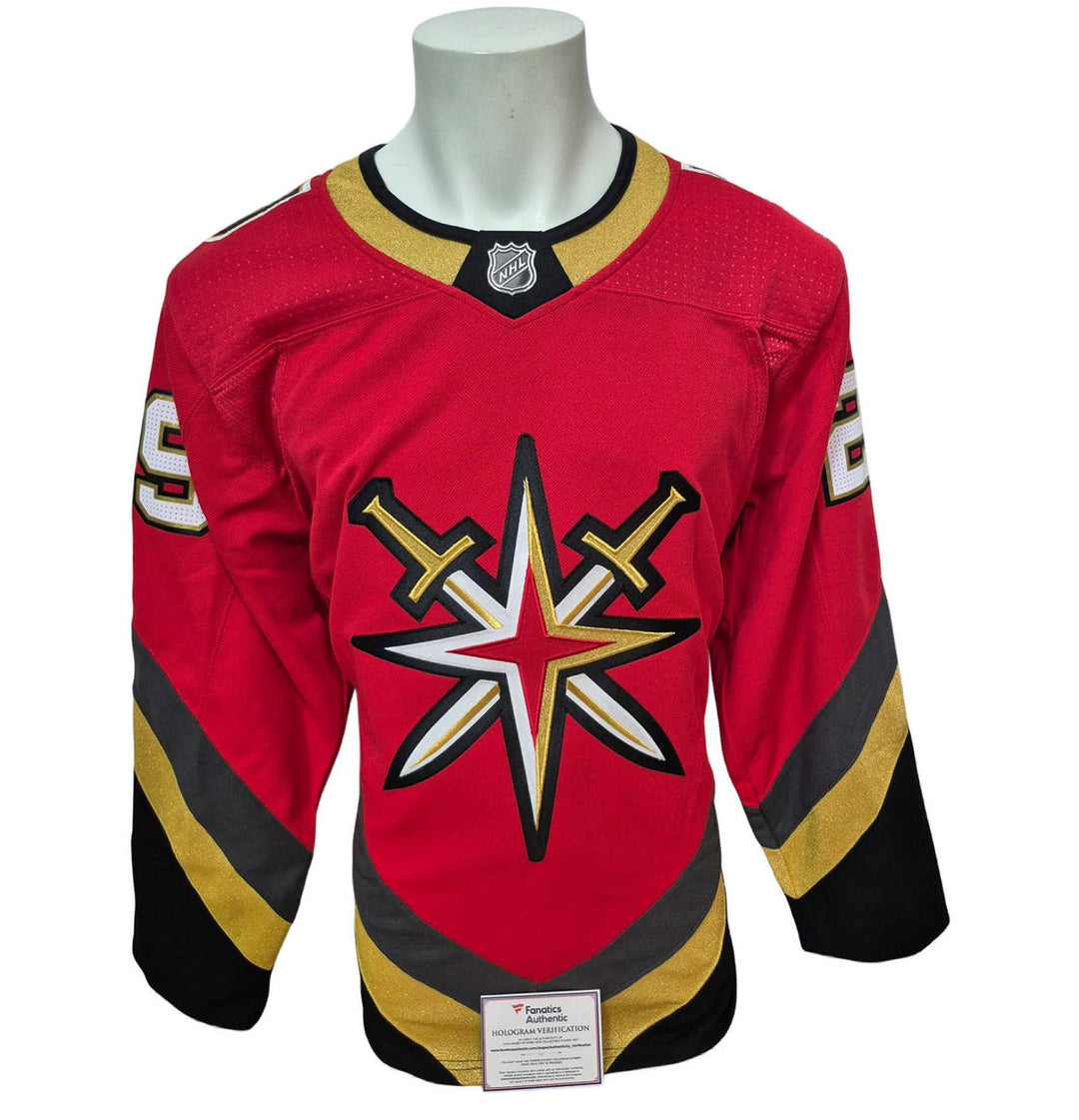Chandail officiel Adidas signé - Marc-André Fleury 3e chandail rouge Fanatics coa