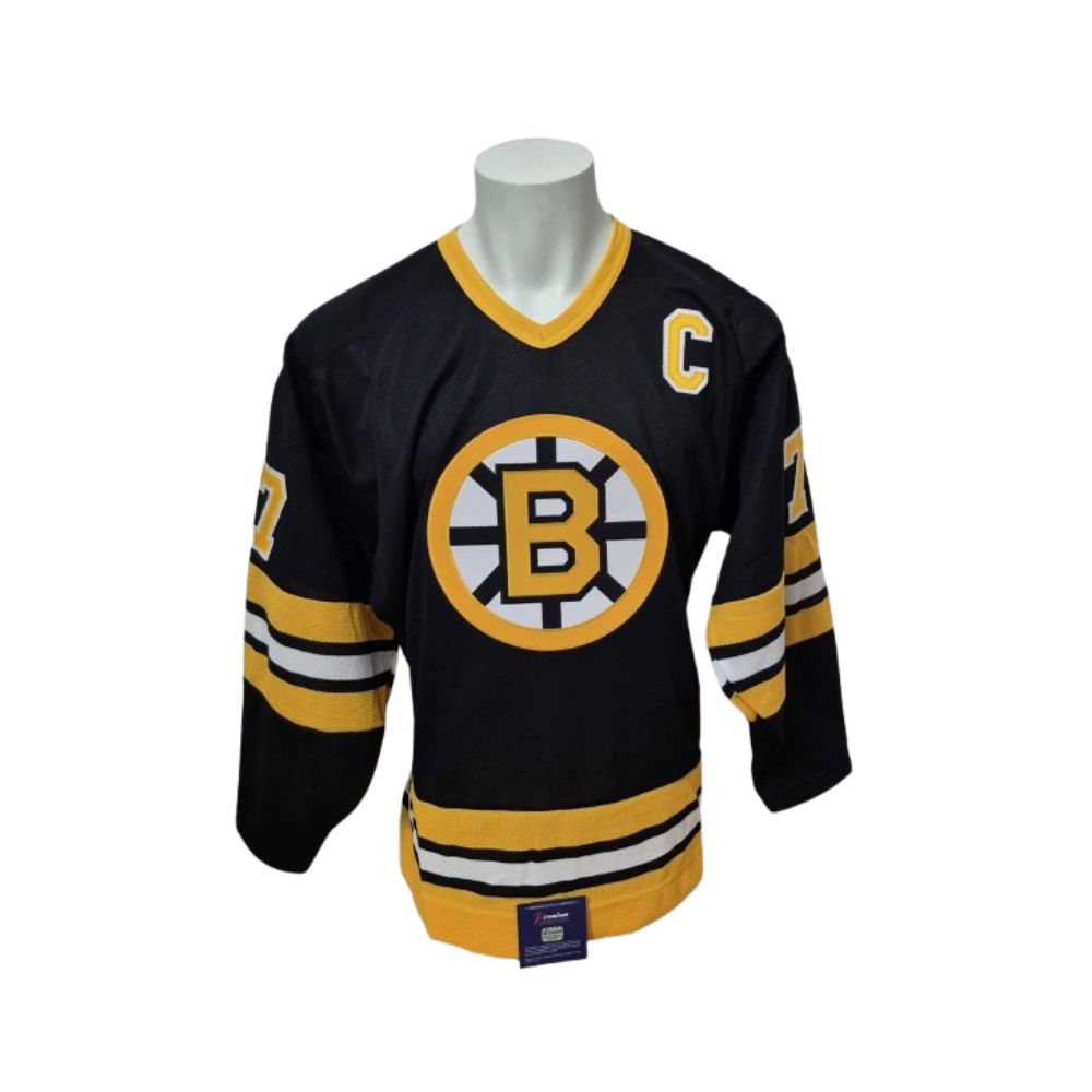 Chandail Officiel Autographié CCM - Raymond Bourque noir avec 6 inscriptions