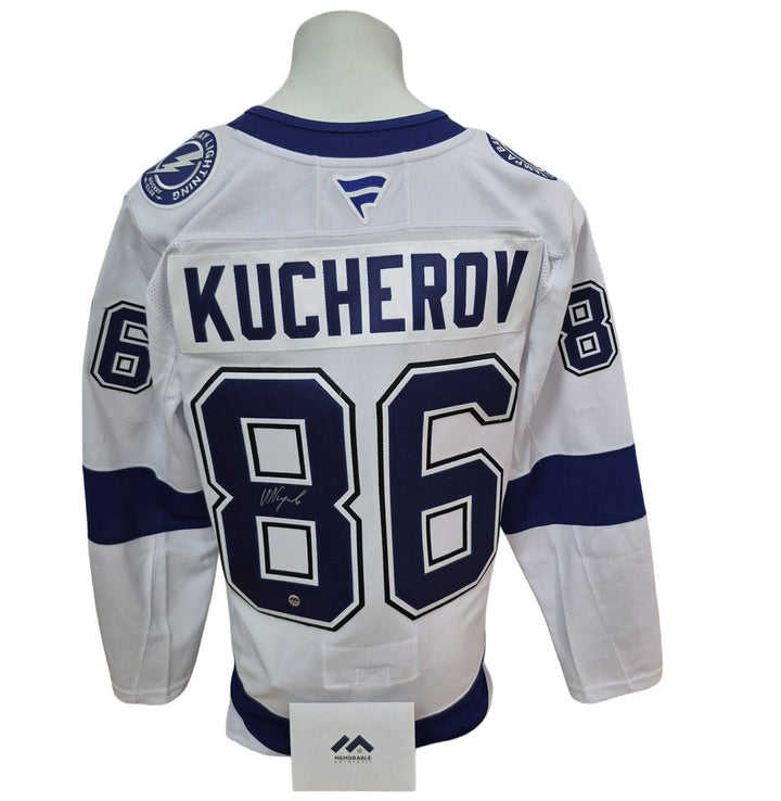 Chandail officiel Fanatics Premium signé - Nikita Kucherov away AJs coa