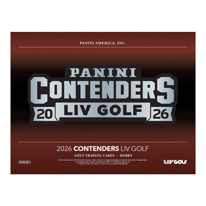 2026 Panini Contenders LIV Golf Hobby Box