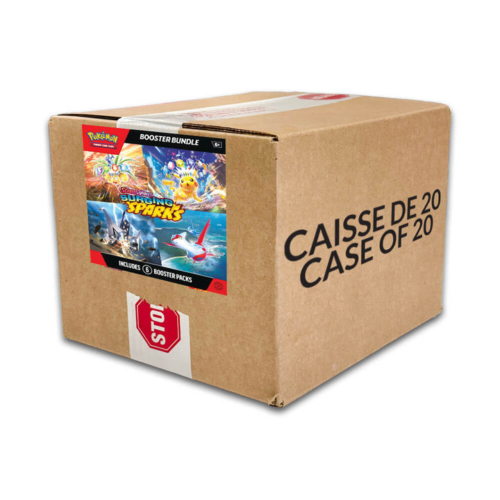 Pokémon Scarlet & Violet Surging Sparks Booster Bundle - Sealed Case of 20