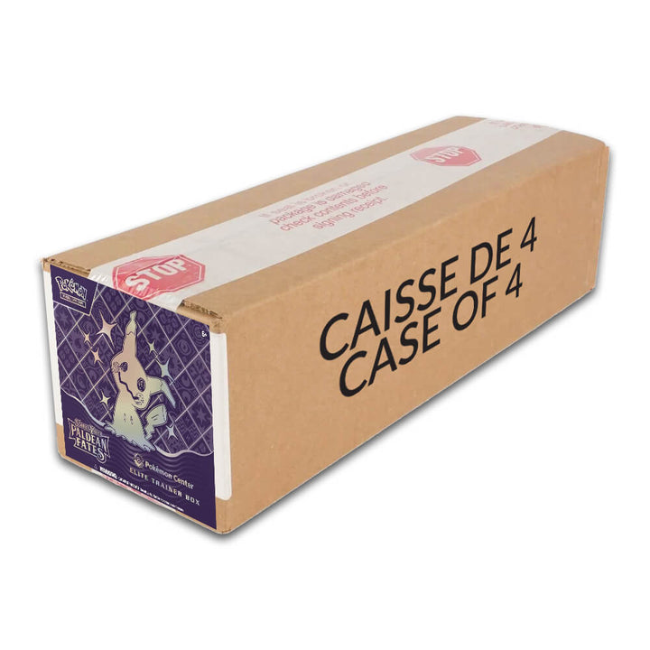 Pokémon Scarlet & Violet Paldean Fates Elite Trainer Box (Pokémon Center) - Sealed Case of 4