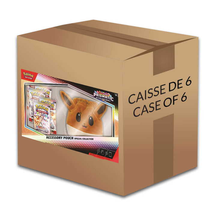 Pokémon Prismatic Evolutions Accessory Pouch Special Collection - Sealed Case of 6