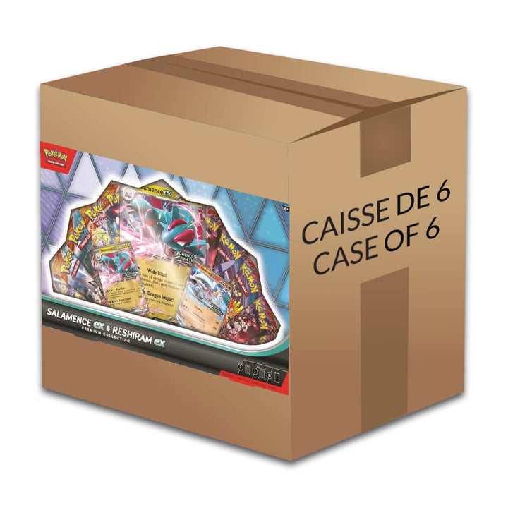 Pokémon Salamence EX & Reshiram EX Premium Collection Box - Sealed case of 6