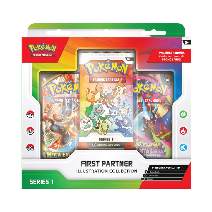 Pokémon First Partners Illustration Collection Series 1 - Caisse Scellée de 6