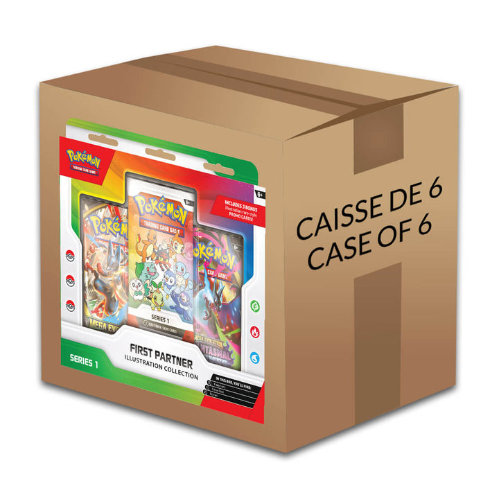 Pokémon First Partners Illustration Collection Series 1 - Caisse Scellée de 6
