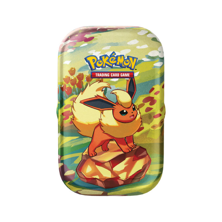 Pokémon Scarlet & Violet Prismatic Evolutions Mini Tin Display