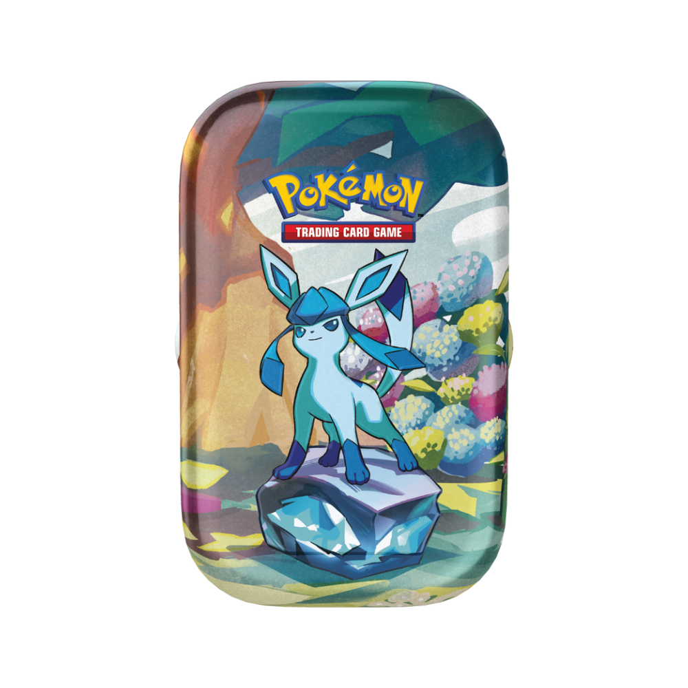 Pokémon Scarlet & Violet Prismatic Evolutions Mini Tin Display
