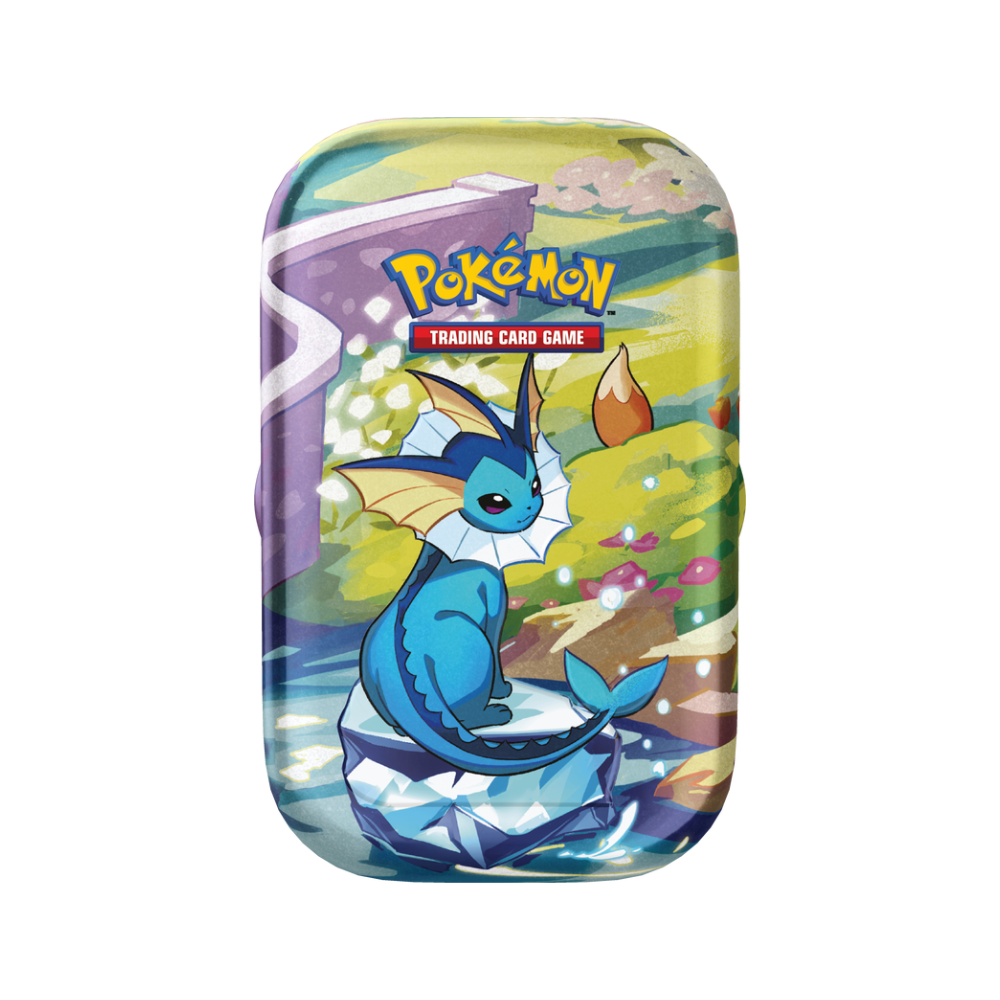 Pokémon Scarlet & Violet Prismatic Evolutions Mini Tin Display