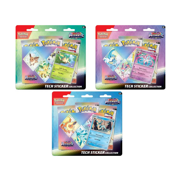 Pokémon Scarlet & Violet Prismatic Evolutions Tech Sticker Collection