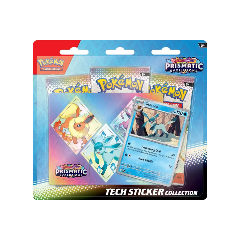 Pokémon Scarlet & Violet Prismatic Evolutions Tech Sticker Collection
