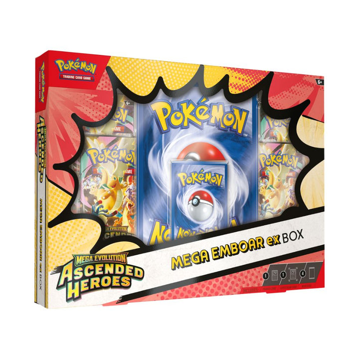 Pokémon - Mega Evolution Ascended Heroes - Mega Ex Box - Caisse Scellée de 6