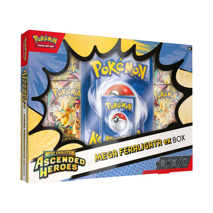 Pokémon - Mega Evolution Ascended Heroes - Mega Ex Box - Caisse Scellée de 6