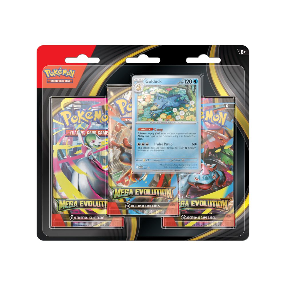 base set 3 pokemon cards Pokémon Mega Evolution 3-Pack Blister