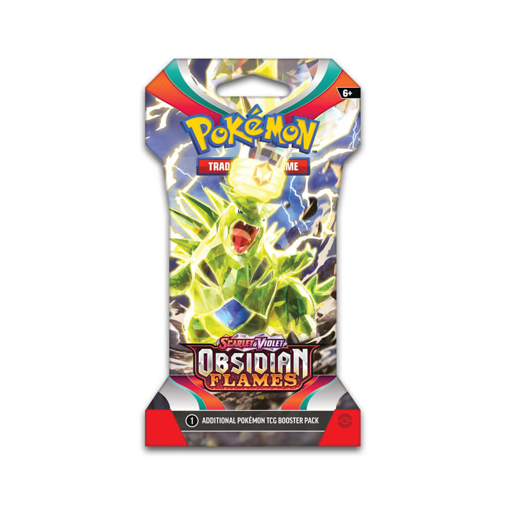 Pokemon - Scarlet & Violet - Obsidian Flames - Sleeved Booster Pack Pokemon - Scarlet & Violet - Obsidian Flames - Sleeved Booster Pack